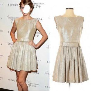 NWT Taupe Silver Contrarian Backless Bow Dress Taylor Swift 6